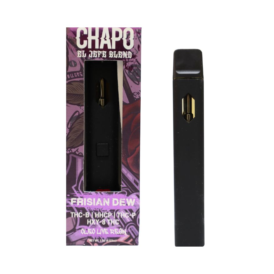 PLUMA DE WAX – CHAPO -  «Frisian Dew»  THC-B + HHCP + THC-P + HXY-8 THC 3.5 MG (HIBRIDA)
