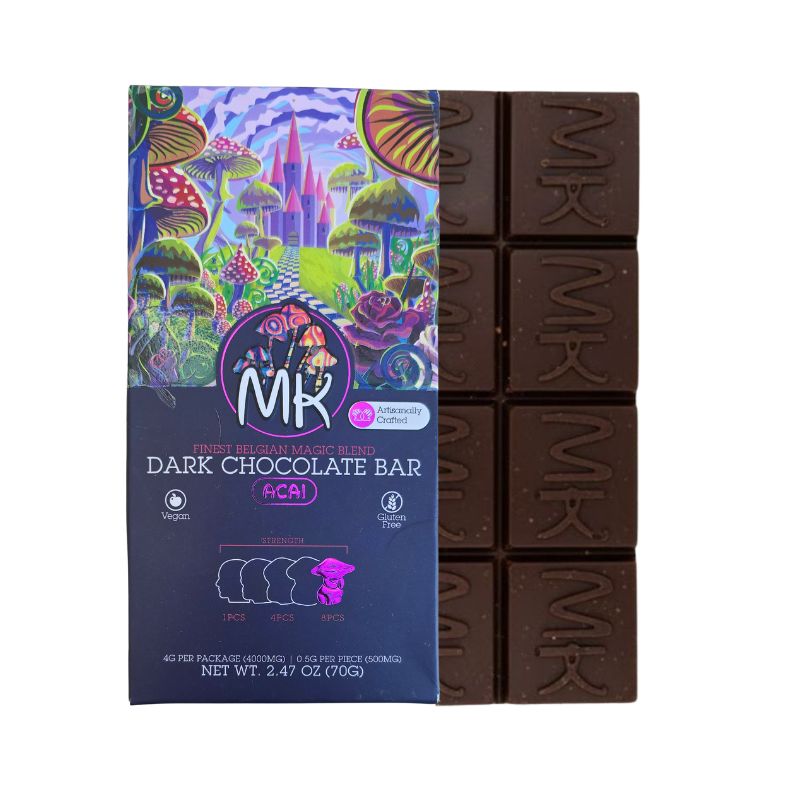 CHOCO HONGO- MK "Dark Chocolate Bar" 8 piezas (4000 mg)