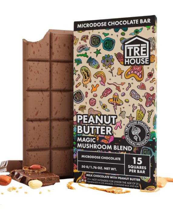 CHOCO HONGO- TRE HOUSE "Peanut Butter" 15 piezas (1000 mg)