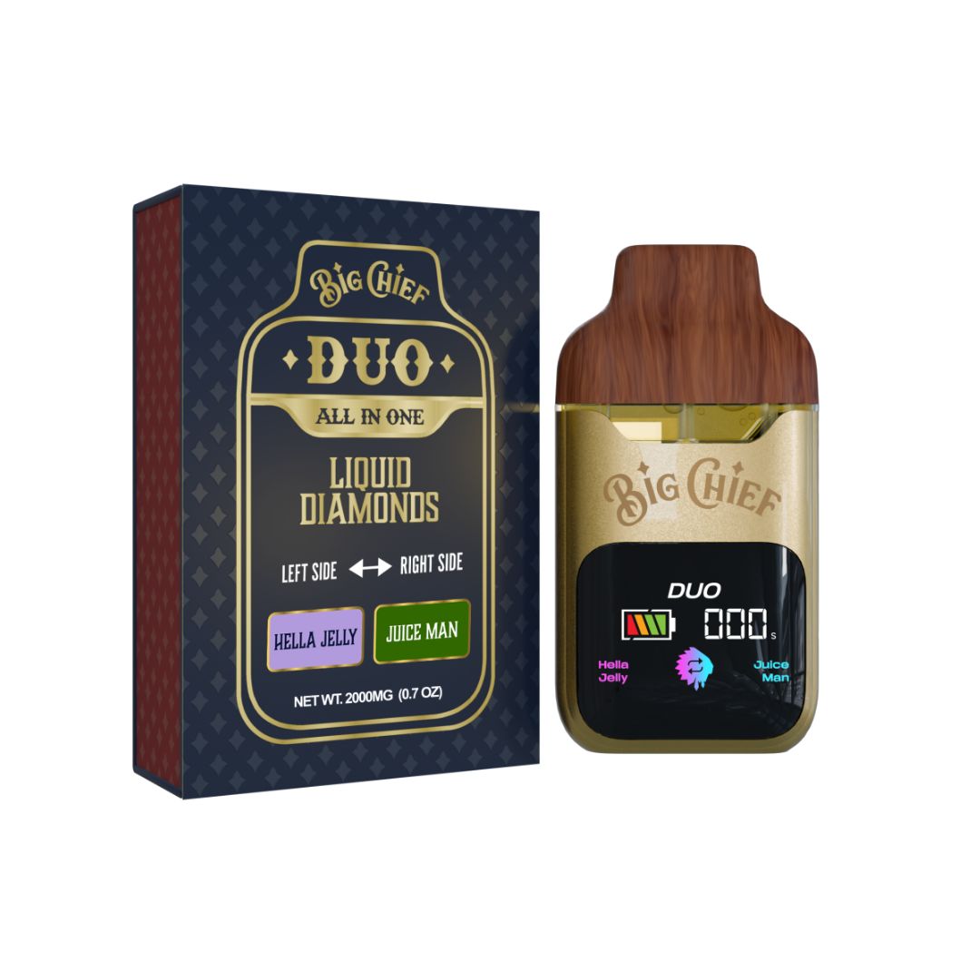 PLUMA DE WAX  - BIG CHIEF (2 sabores)- "Hella Jelly - Juice Man" 2ML (HIBRIDA)