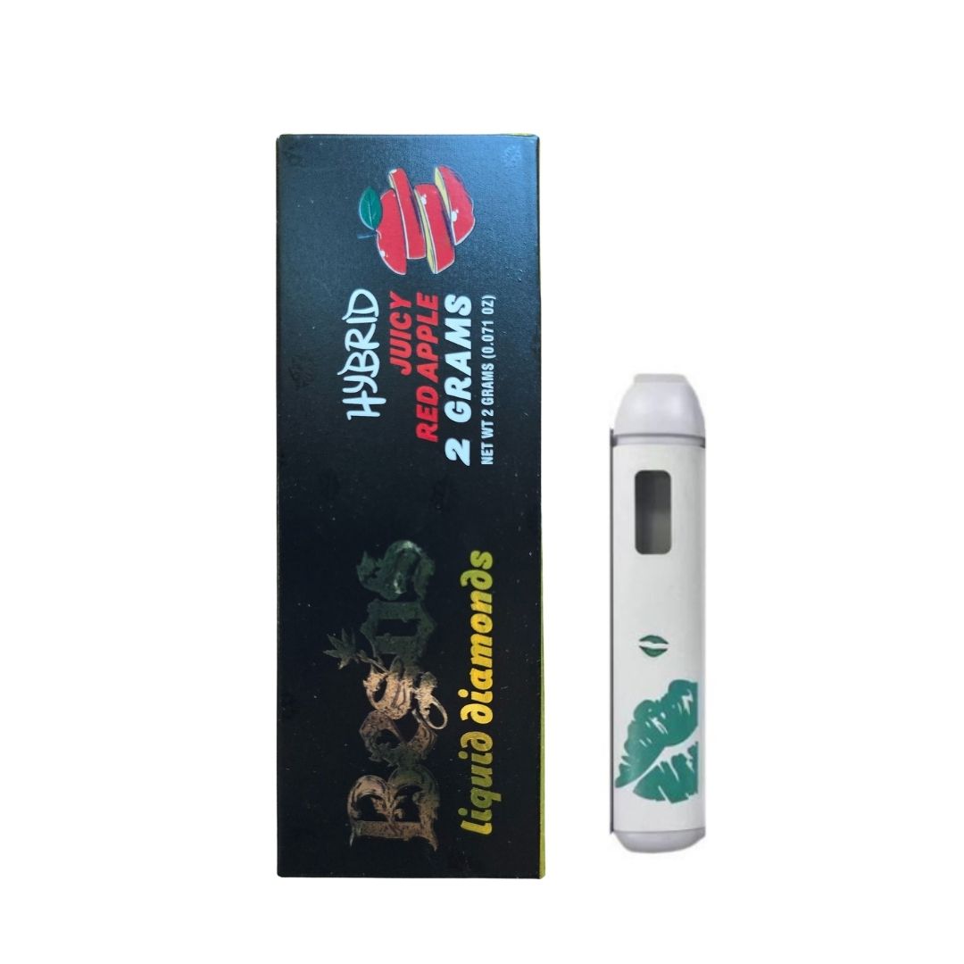 PLUMA DE WAX DESECHABLE - BESOS "Juicy Red Apple" 2ML (HÍBRIDA)