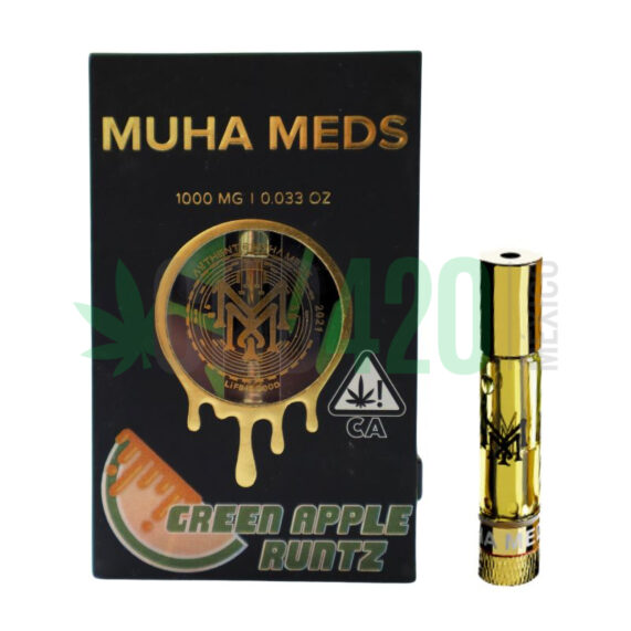 CARTUCHO WAX MUHA MEDS GREEN APPLE RUNTZ