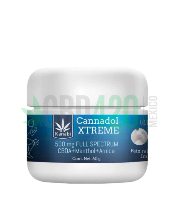 Pomada de CBD -KANABI- Cannadol Extreme CBDA+Menthol+Arnica 500mg