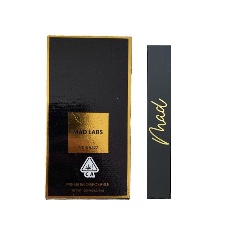 PLUMA DE WAX DESECHABLE - MAD LABS "Sour Razz" (HÍBRIDA)