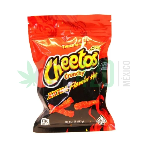 Cheetos crunchy flamin hot THC