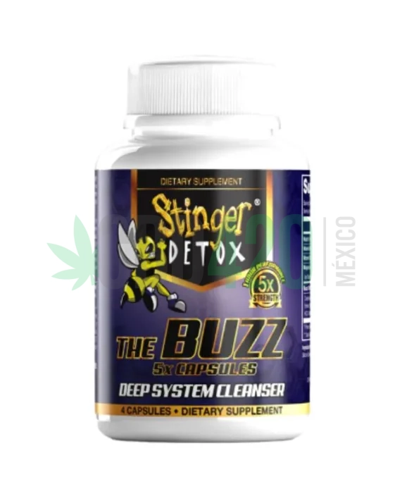 STINGER DETOX - DEEP SYSTEM CLEANSER - THE BUZZ 5X - (4 CÁPSULAS)