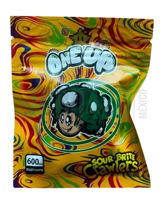 Gomitas ONE UP "Sour Brite Crawlers" 600 mg THC (8 pzs)