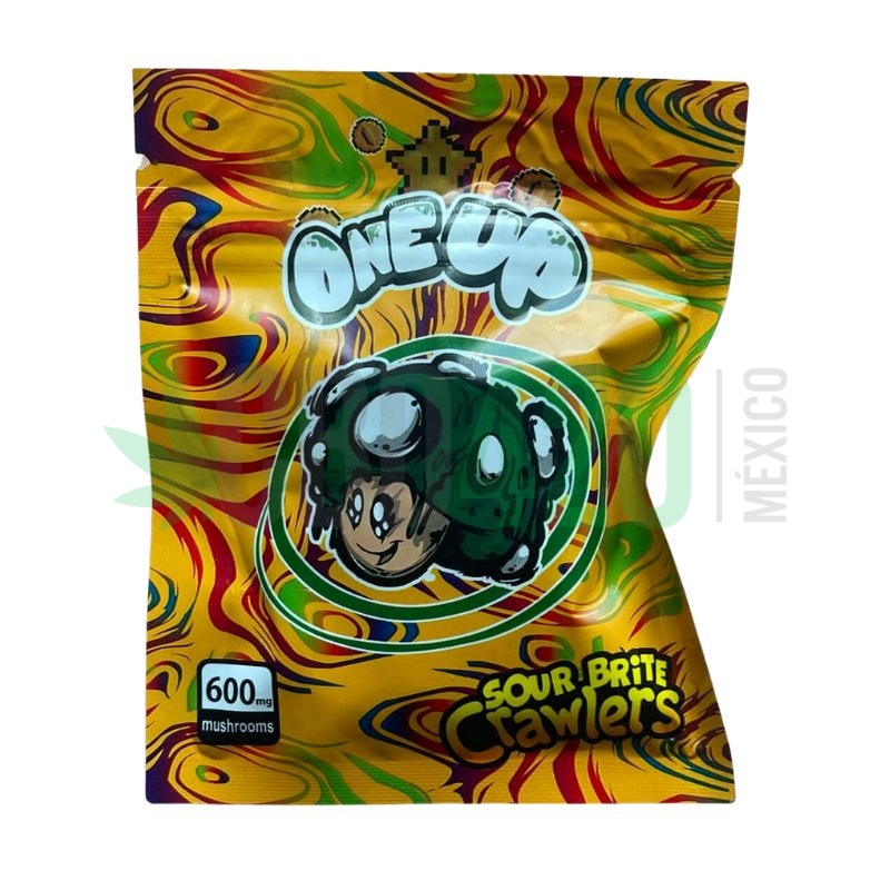 Gomitas ONE UP "Sour Brite Crawlers" 600 mg THC (8 pzs)