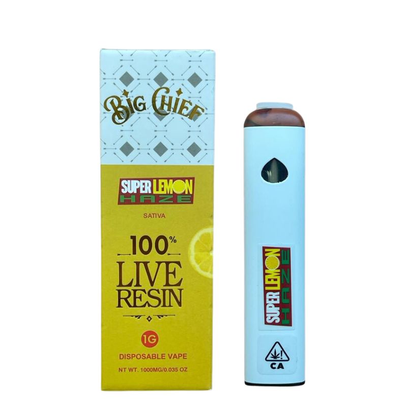 PLUMA DE WAX DESECHABLE - BIG CHIEF- "Super Lemon Haze" (SATIVA)