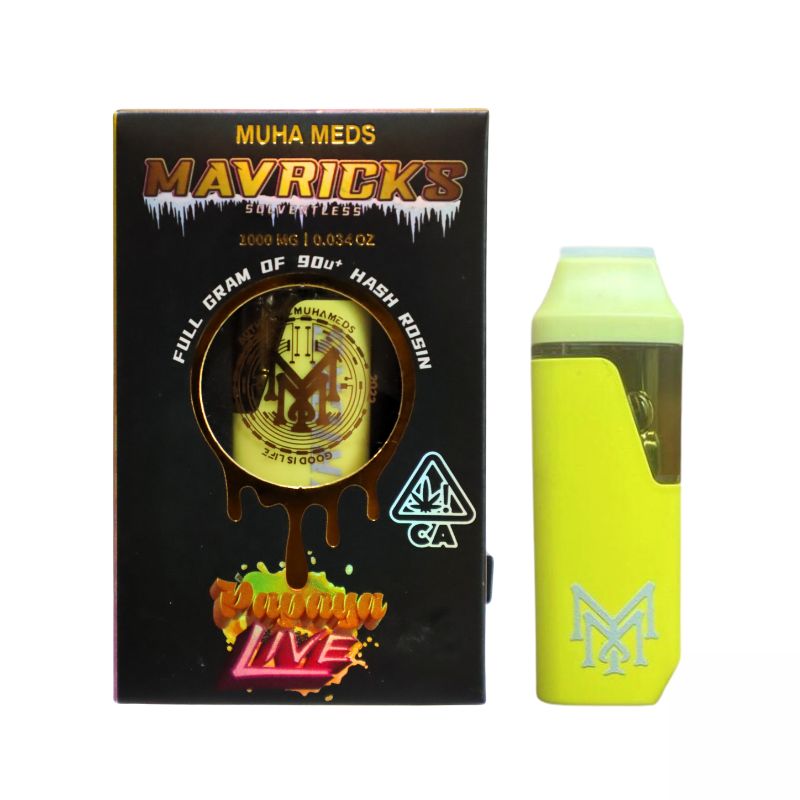 PLUMA DE WAX DESECHABLE - MUHA MEDS "Papaya Live" (ÍNDICA)