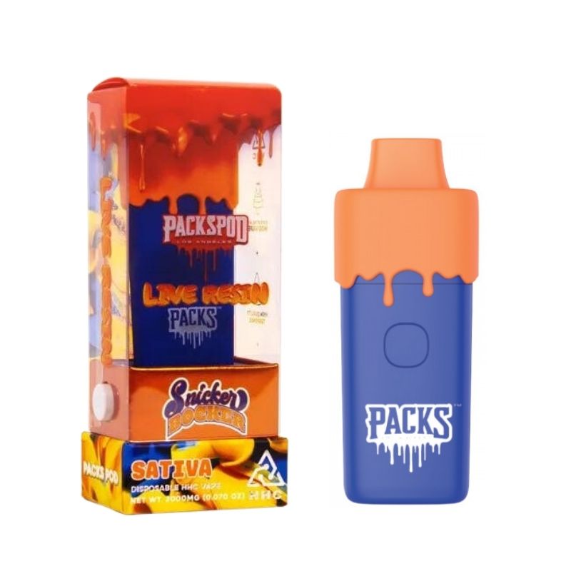 PLUMA DE WAX DESECHABLE - PACKSPOD "Snicker Bocker" 2ML (ÍNDICA)