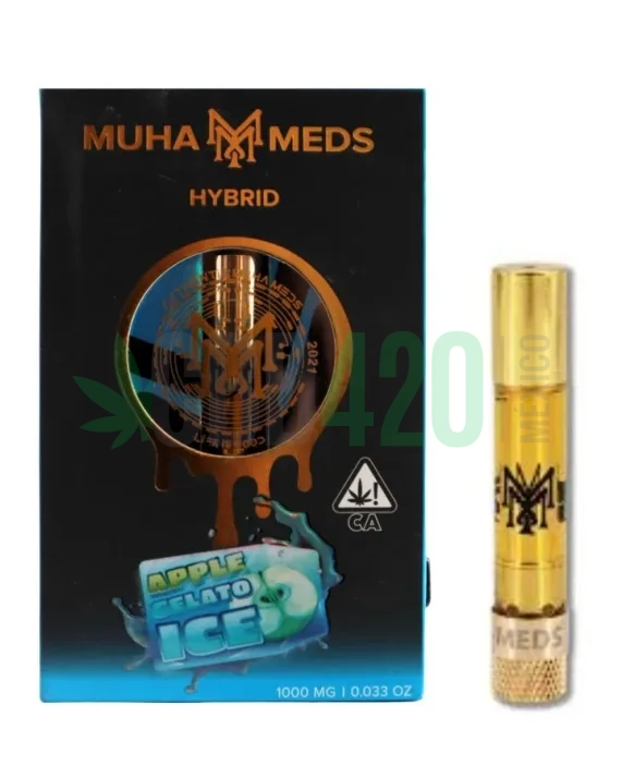 CARTUCHO WAX – MUHA MEDS  «Apple Gelato Ice» (HÍBRIDA)