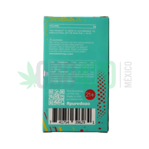 CARTUCHO WAX PARANOIC WHITE WIDOW BACK