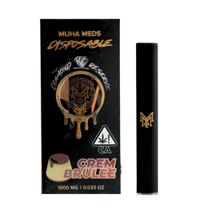 PLUMA DE WAX DESECHABLE - MUHA MEDS "Crem Brulee" (HÍBRIDA)