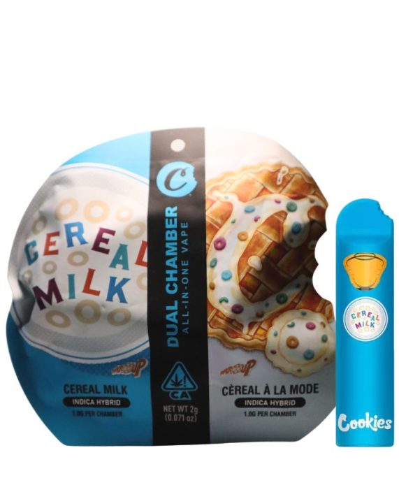 PLUMA DE WAX DESECHABLE - COOKIES (2 en 1) "Cereal Milk - Cereal a la mode" (INDICA - HIBRIDA) 2ML