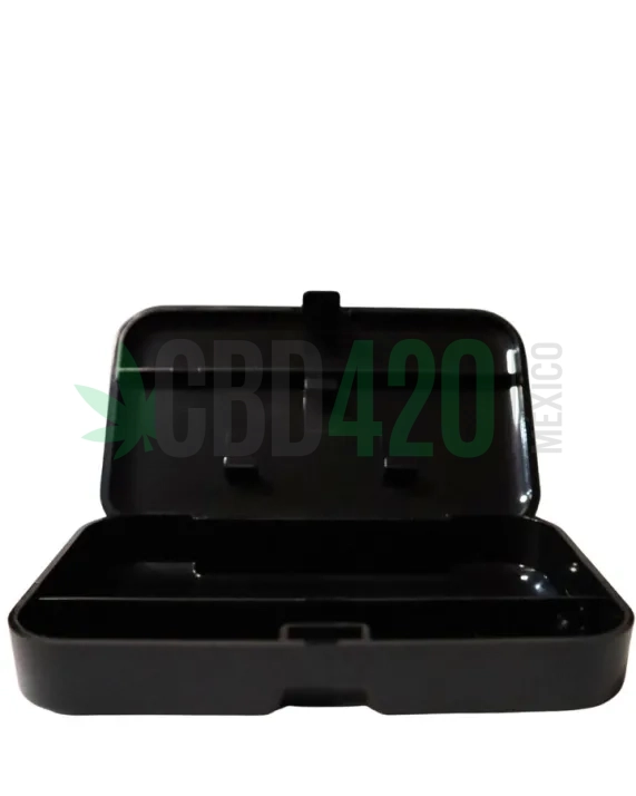 ESTUCHE PARA CIGARRILLOS PLASTICO PORTÁTIL - NEGRO