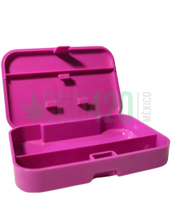 ESTUCHE PARA CIGARRILLOS PLASTICO PORTÁTIL - MORADO