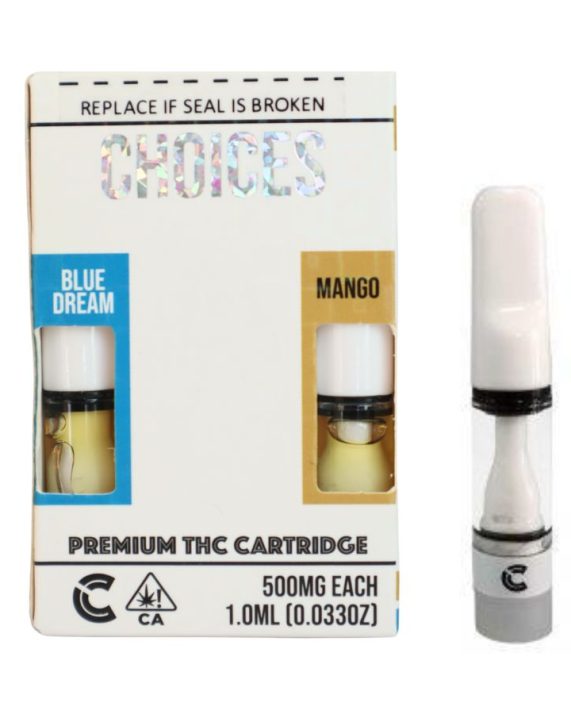 CARTUCHOS WAX 2 EN 1 – CHOICES  «Blue Dream - Mango» (Híbrida- Índica)