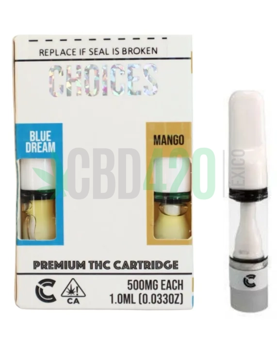 CARTUCHOS WAX 2 EN 1 – CHOICES  «Blue Dream - Mango» (Híbrida- Índica)