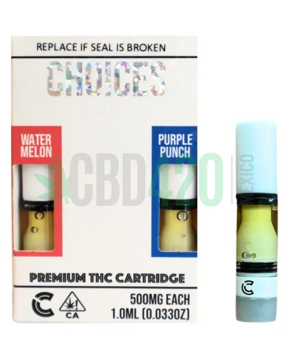 CARTUCHOS WAX 2 EN 1 – CHOICES  «Watermelon & Purple Punch» (INDICA)