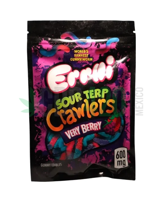 Gomitas  ERRLLI Sour Terp Crawlers "Very Berry"  (600mg)