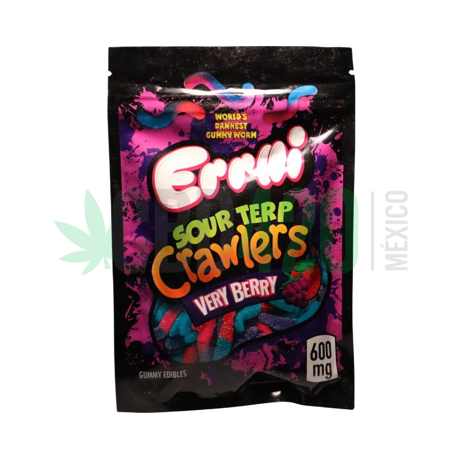 Gomitas  ERRLLI Sour Terp Crawlers "Very Berry"  (600mg)