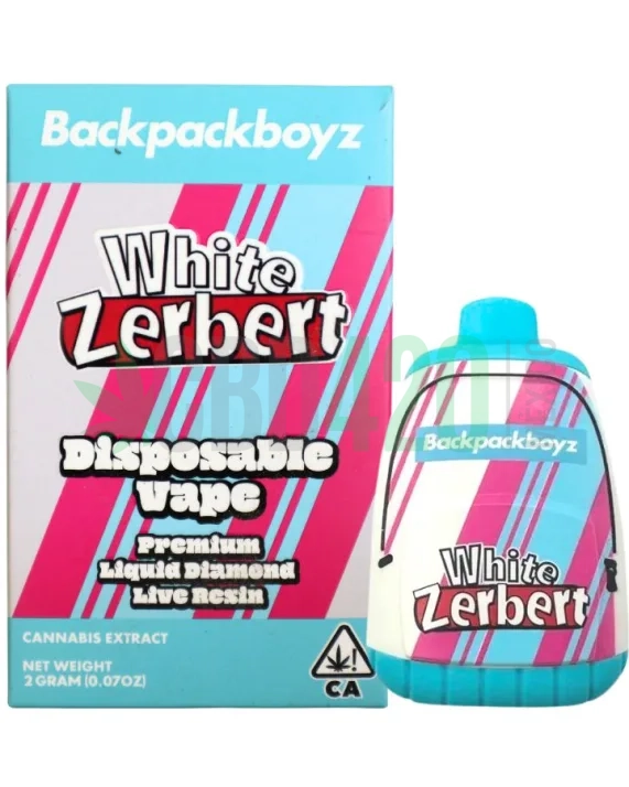 PLUMA DESECHABLE DE WAX – BACKPACKBOYZ «White Zerbert» 2ML (INDICA)