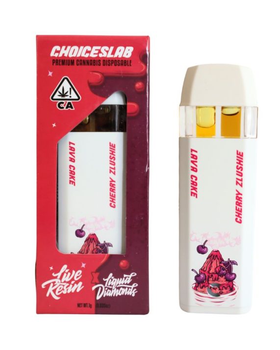 PLUMA DE WAX DESECHABLE - CHOICESLAB (2 en 1) "Lava Cake & Cherry Zlushie" (INDICA)