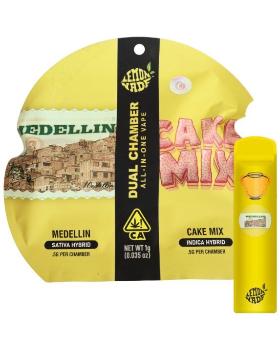 PLUMA DE WAX DESECHABLE - COOKIES (2 sabores) "Medellin - Cake Mix" (SATIVA - HIBRIDA - INDICA)