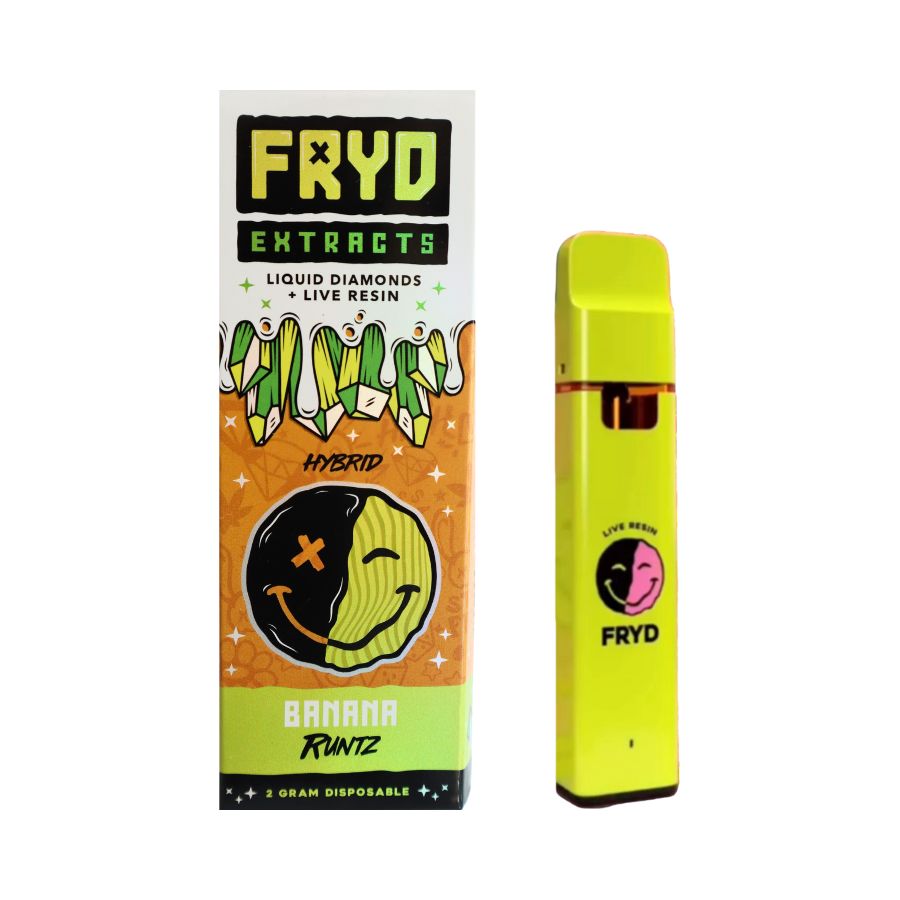 PLUMA DE WAX DESECHABLE - FRYD "Banana Runtz" 2GR (HÍBRIDA)