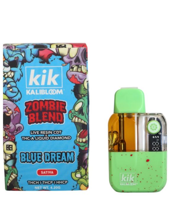 PLUMA WAX KIK KALIBLOOM- Zombie Blend - "Blue Dream" LIVE RESIN CDT - THC-A - LIQUID DIAMOND 4.2 ML (SATIVA)