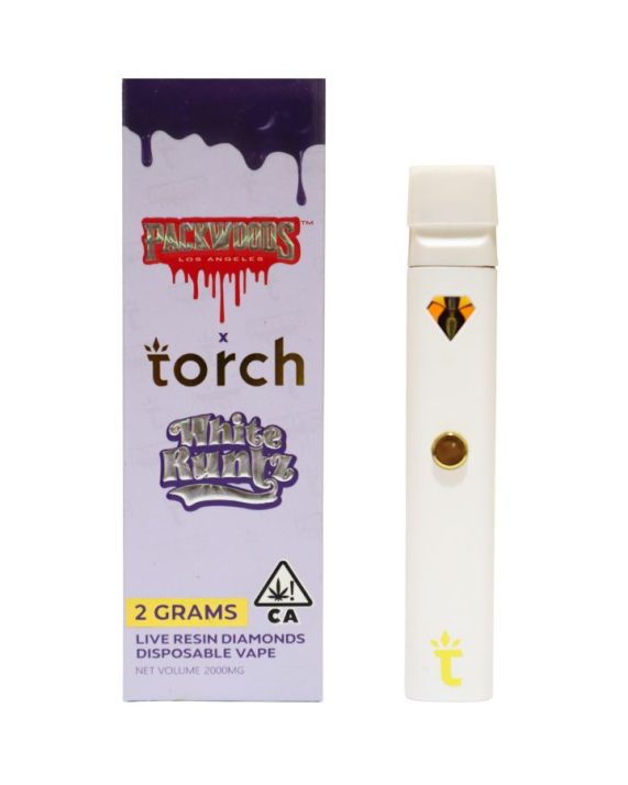 PLUMA DE WAX DESECHABLE - PACKWOODS TORCH "White Runtz" 2ml. (HIBRIDA)