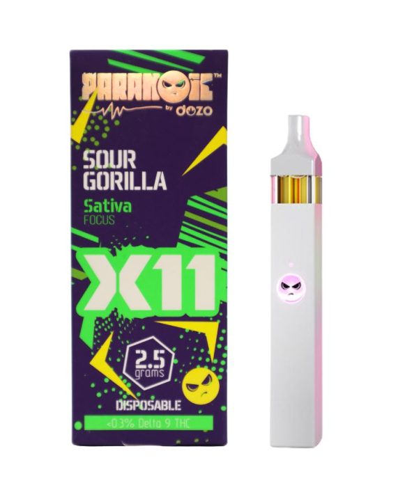 PLUMA WAX DESECHABLE- PARANOIC "Sour Gorilla" 2.5 ML (SATIVA)