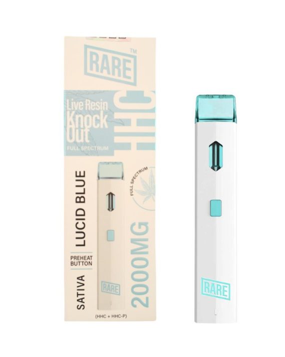 PLUMA DE WAX DESECHABLE - RARE "Lucid Blue" HHC - HHC-P  2ML (SATIVA)