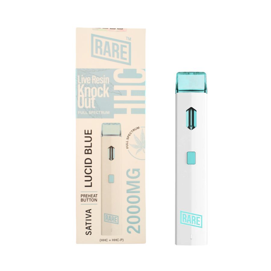 PLUMA DE WAX DESECHABLE - RARE "Lucid Blue" HHC - HHC-P  2ML (SATIVA)