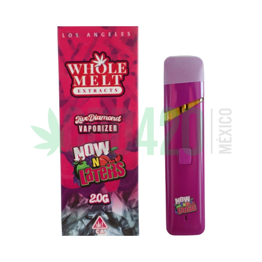 PLUMA DE WAX DESECHABLE - Whole Melt "Now N Laters" 2ML (HÍBRIDA)