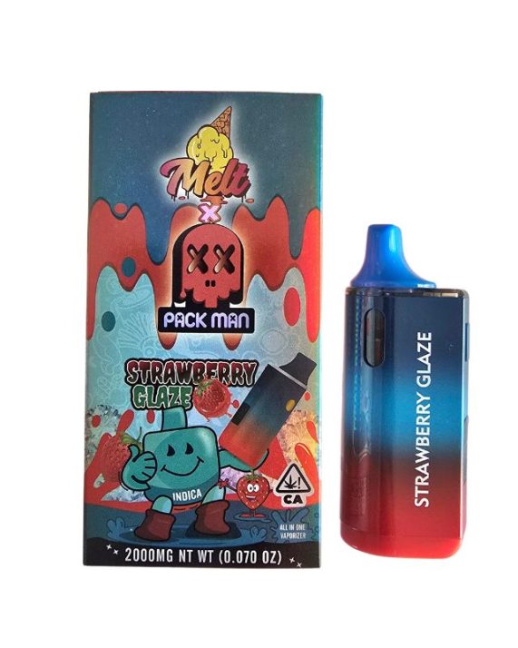 PLUMA DESECHABLE DE WAX – MELT x PACK MAN «Strawberry Glaze» (ÍNDICA)