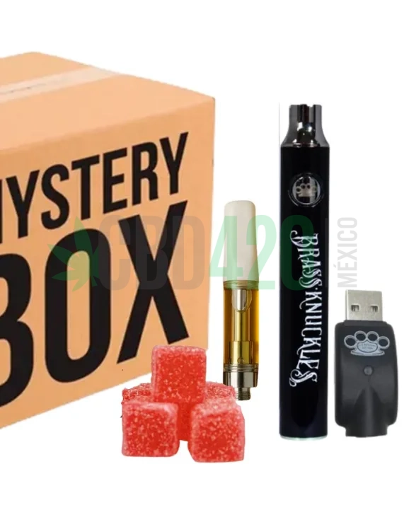 MYSTERY BOX - 1 cartucho + 1 batería para wax + gomitas thc