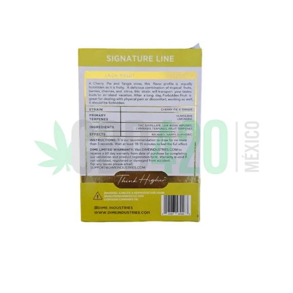CARTUCHO DIME JACK FRUIT REVERSO