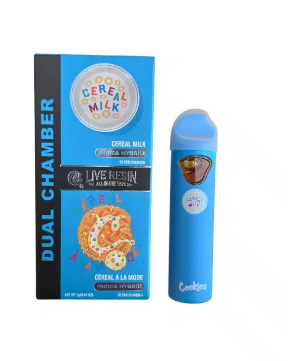 PLUMA DE WAX DESECHABLE - COOKIES (2 sabores) "Cereal Milk - Céreal Á la mode" (INDICA - HIBRIDA) 2ML