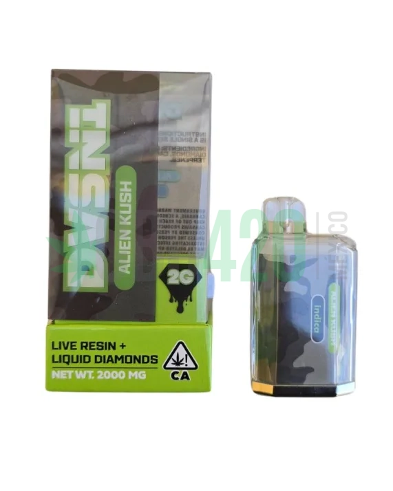 PLUMA DE WAX DESECHABLE -  DVSN1 "Alien Kush" 2ML (ÍNDICA)