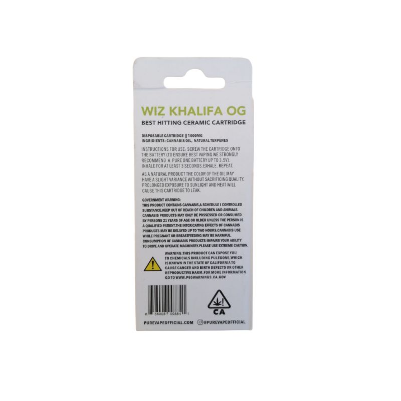 PLUMA WAX PURE ONE WIZ KHALIFA OG REVERSO PLUMA WAX PURE ONE WIZ KHALIFA OG REVERSO