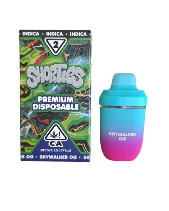 PLUMA DE WAX DESECHABLE - SHORTIES "Skywalker Og" 2ML (ÍNDICA)