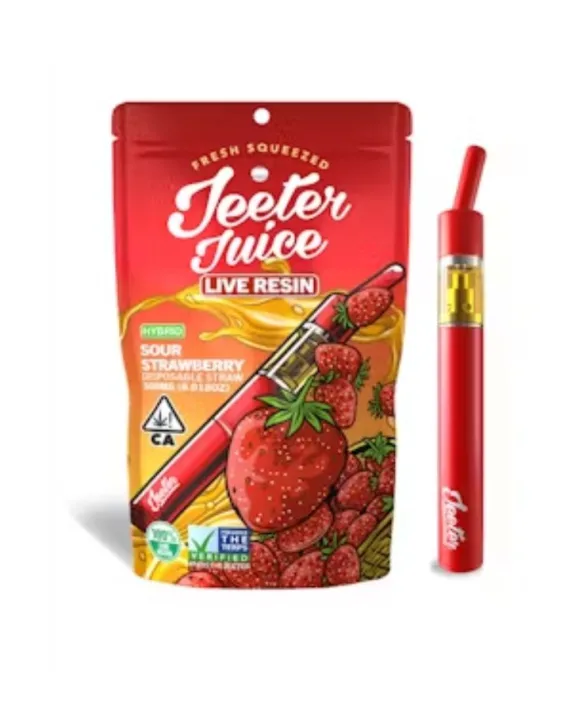 PLUMA DE WAX DESECHABLE - JEETER JUICE "Sour Strawberry" (HÍBRIDA)