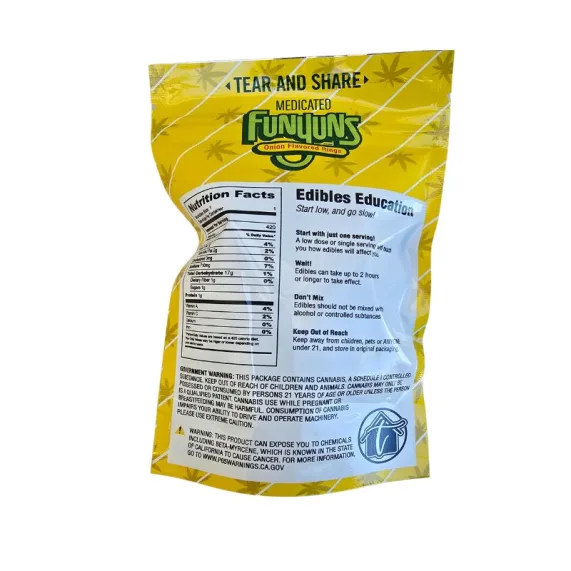 COMESTIBLES FUNYUNS ONION FLAVORED RINGS REVERSO