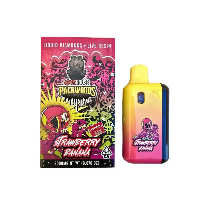 PLUMA DE WAX -  PACKWOODS - "Strawberry Banana" 2ML (HIBRIDA)