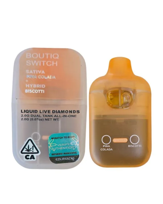 PLUMA DE WAX – BOUTIQ «Pina Colada - Biscotti» 2 ML (SATIVA/ HÍBRIDA)