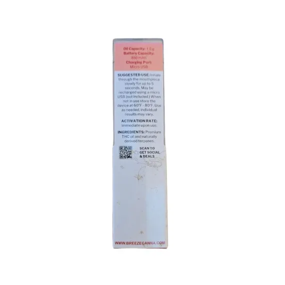 PLUMA WAX BREEZE STRAWBERRY CREAM REVERSO
