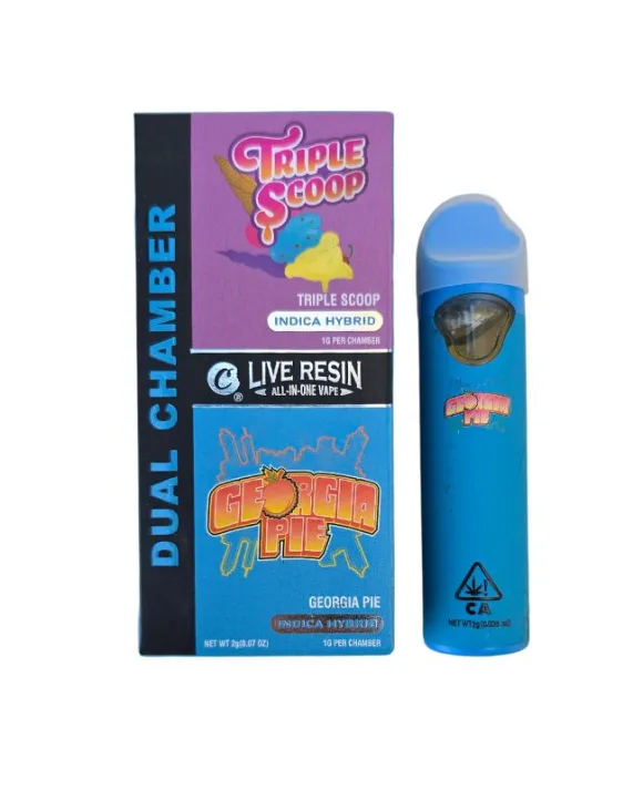 PLUMA DE WAX - COOKIES (2 en 1) "Triple Scoop - Georgia Pie"2 ML (INDICA - HIBRIDA)