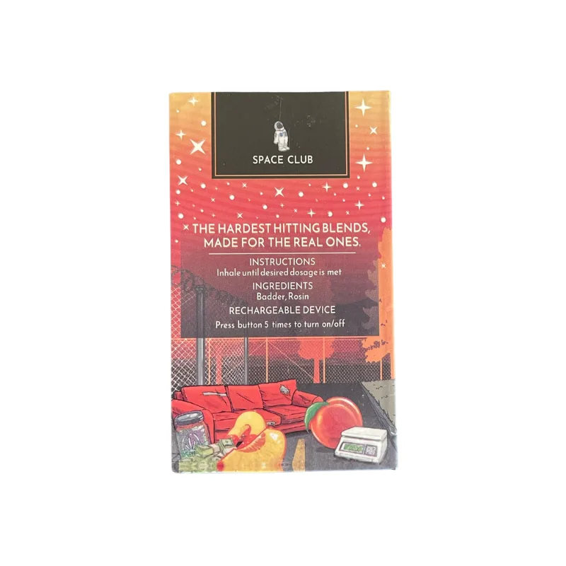 PLUMA WAX SPACE CLUB JUICY PEACH RINGS REVERSO